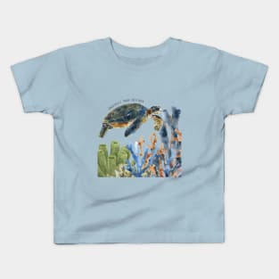 Protect our Oceans: Sea Turtle Kids T-Shirt